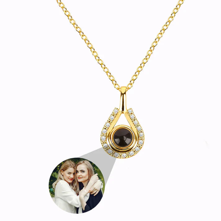 Tidens Tår-halsband med Personlig Foto