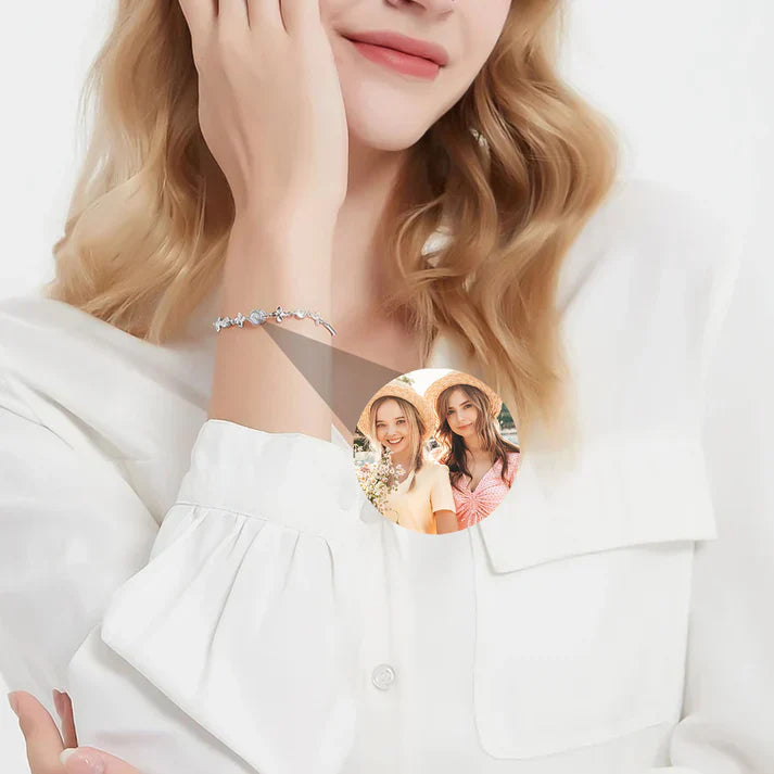 Ljusklöver Armband med Personlig Foto