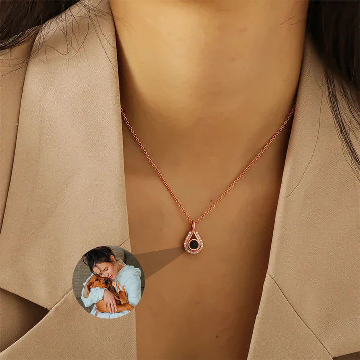 Tidens Tår-halsband med Personlig Foto
