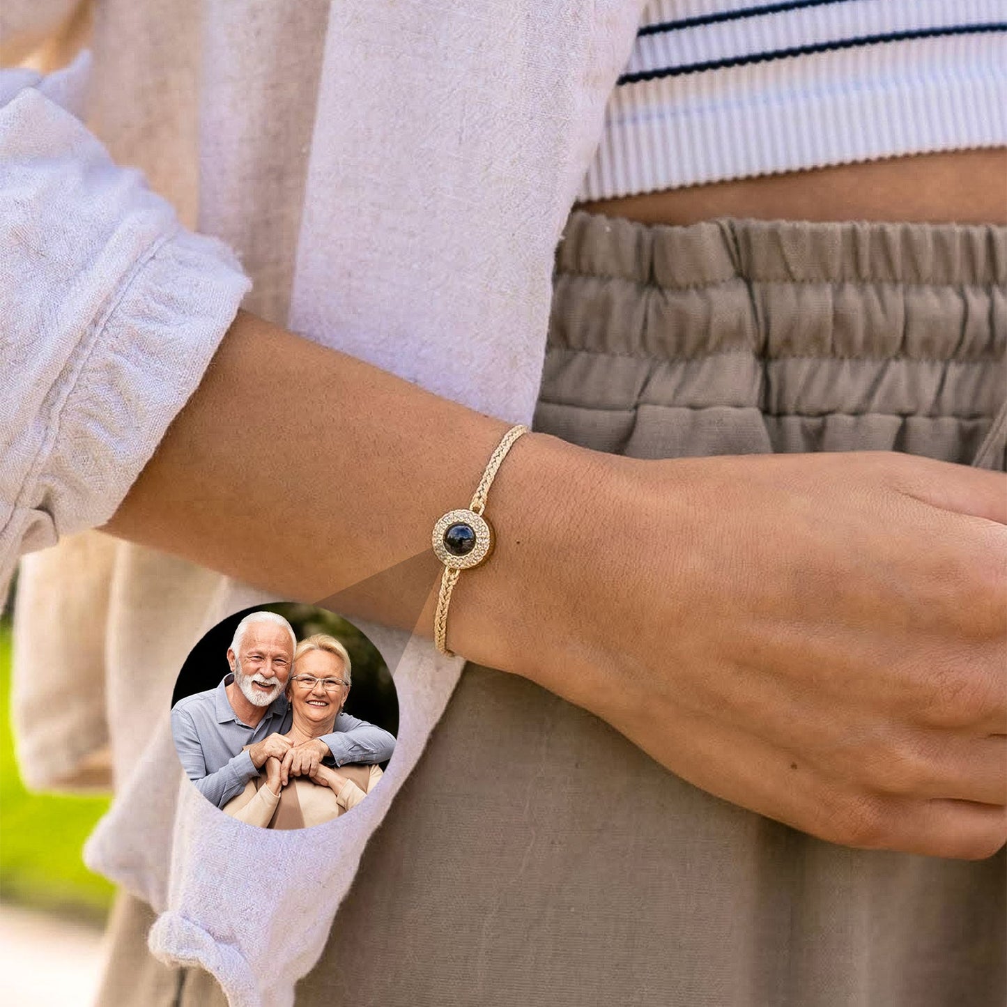 Evighetsarmband med Personlig Foto