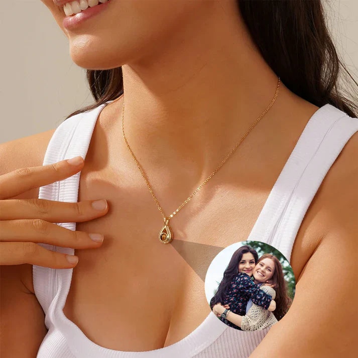 Tidens Tår-halsband med Personlig Foto