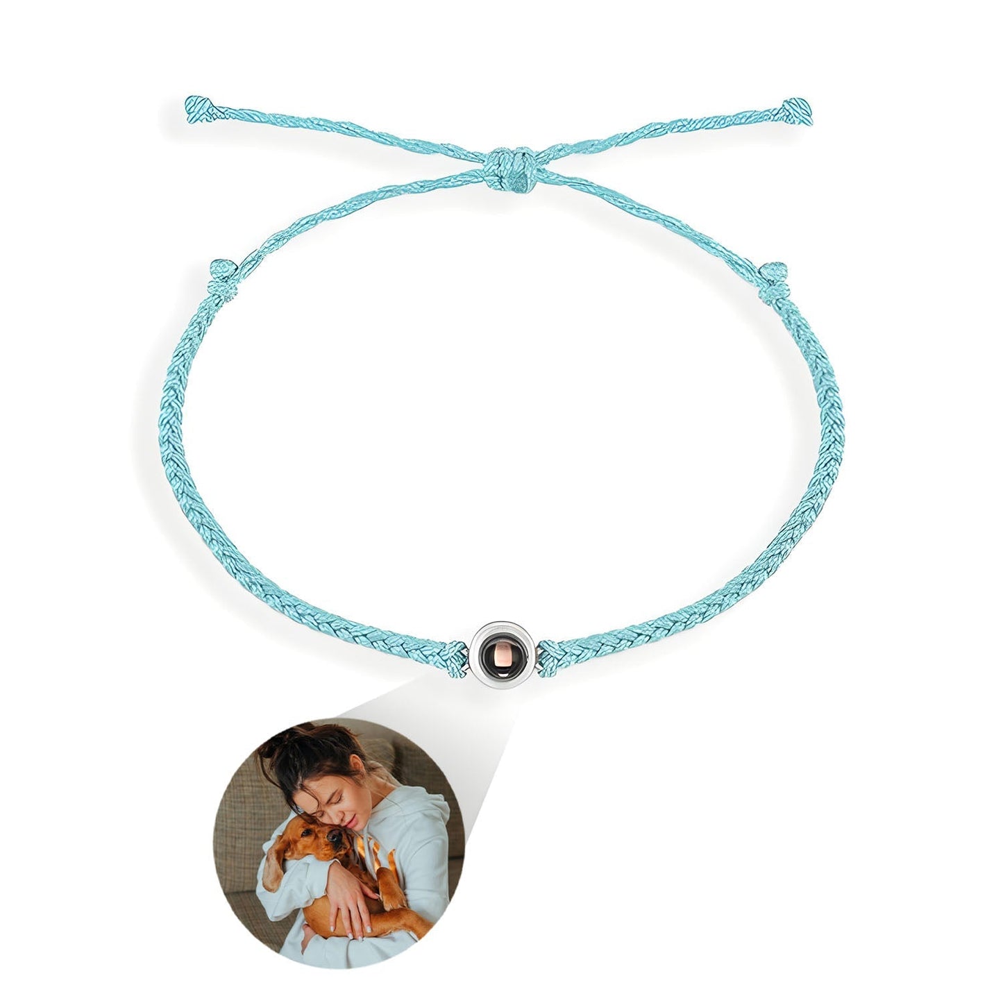 Flätad Armband med Personlig Foto