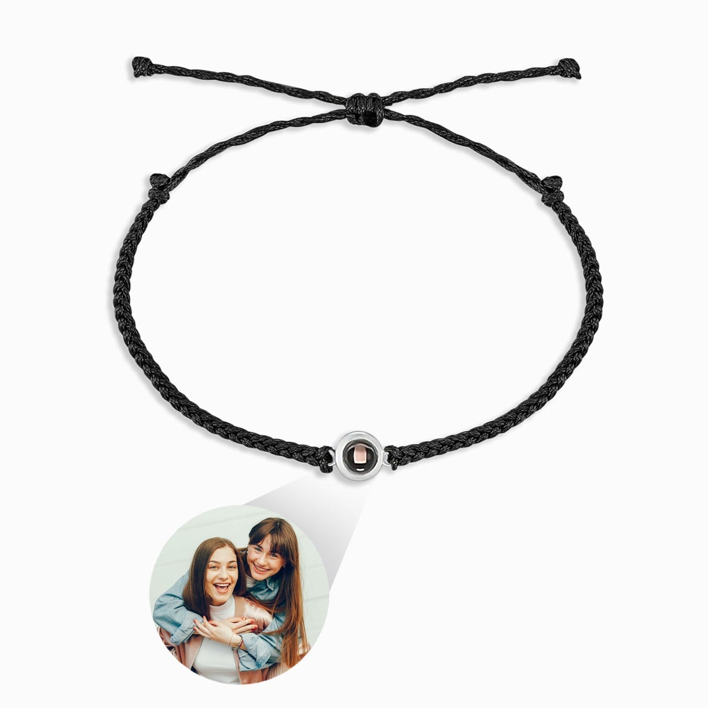 Flätad Armband med Personlig Foto