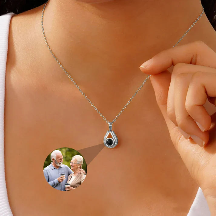 Tidens Tår-halsband med Personlig Foto