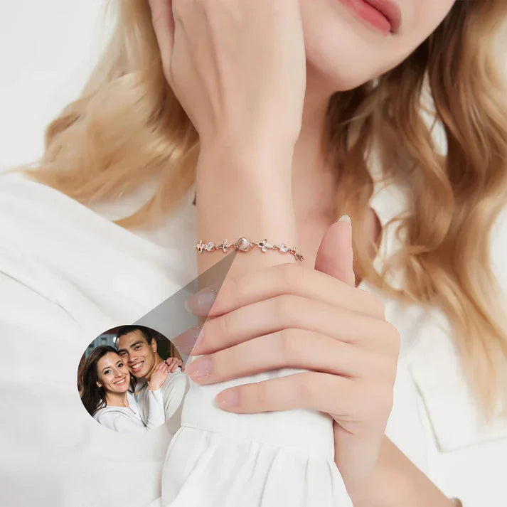 Ljusklöver Armband med Personlig Foto
