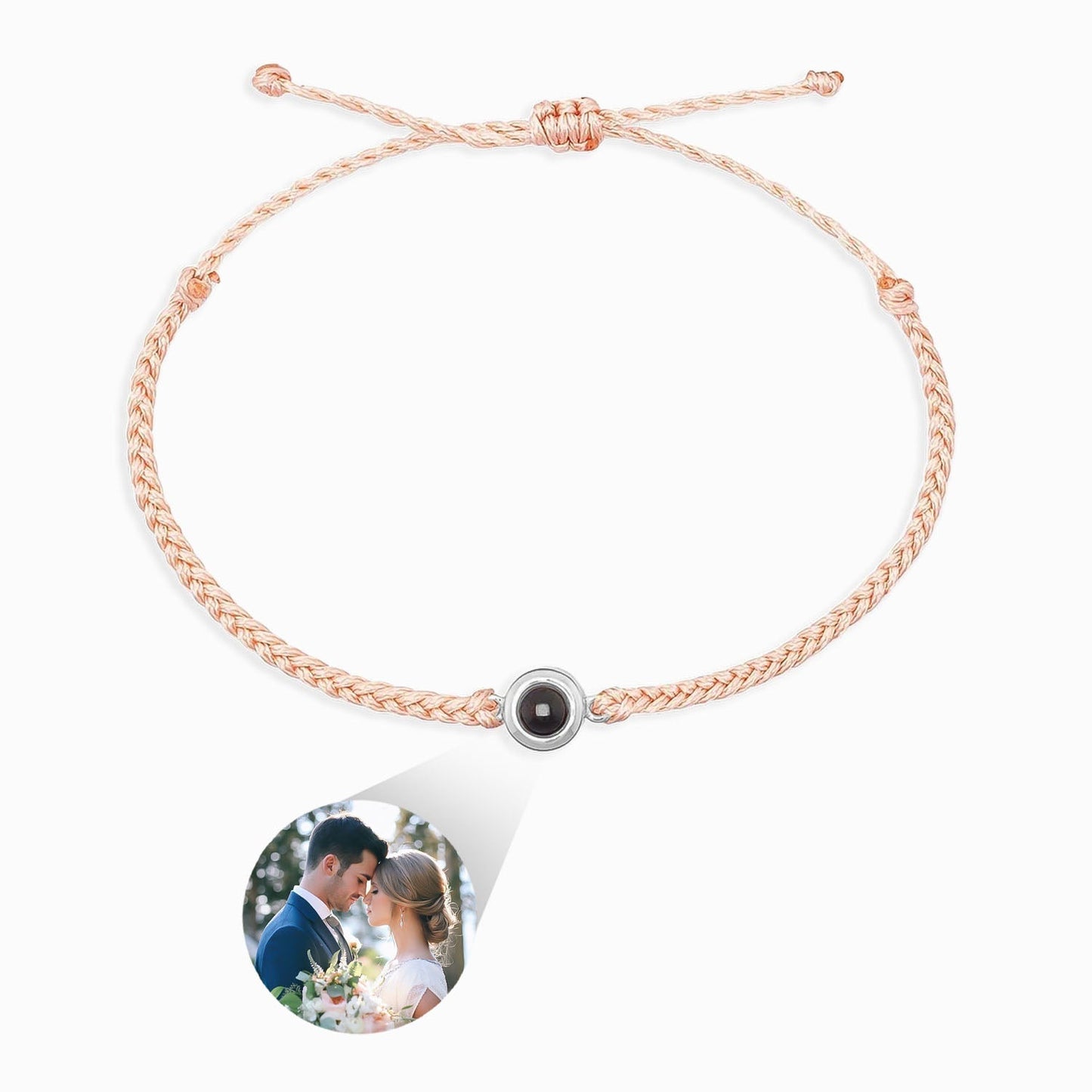 Flätad Armband med Personlig Foto