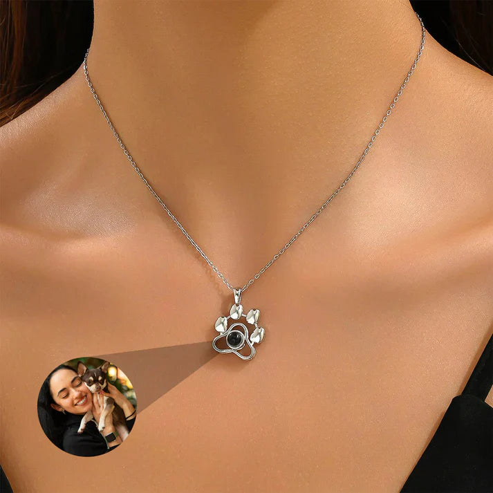 Halsband med Liten Vovve och Personlig Foto