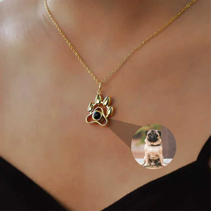 Halsband med Liten Vovve och Personlig Foto