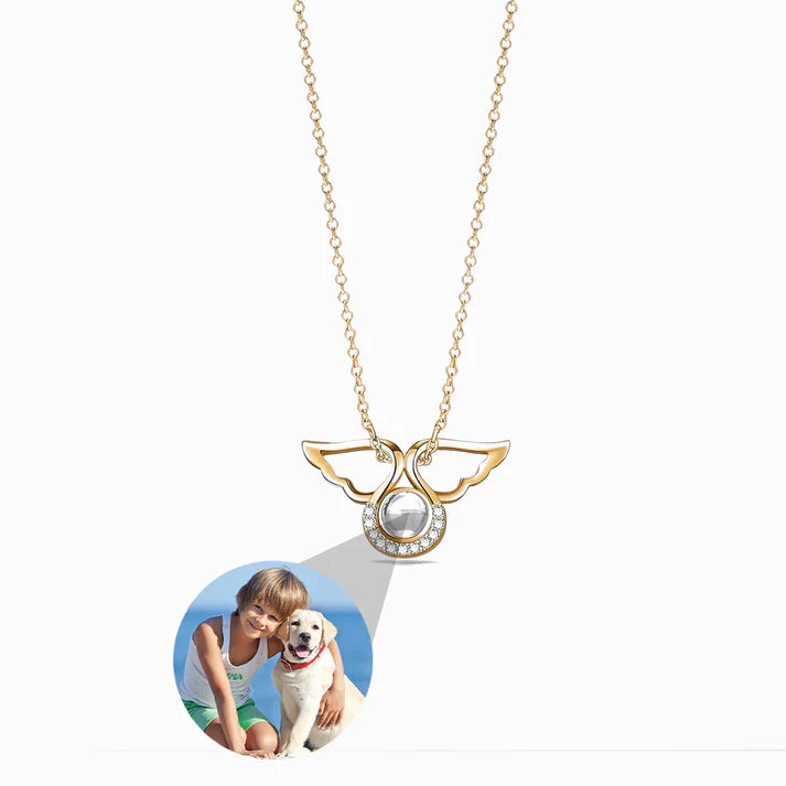 Ängelhalsband med Personlig Foto