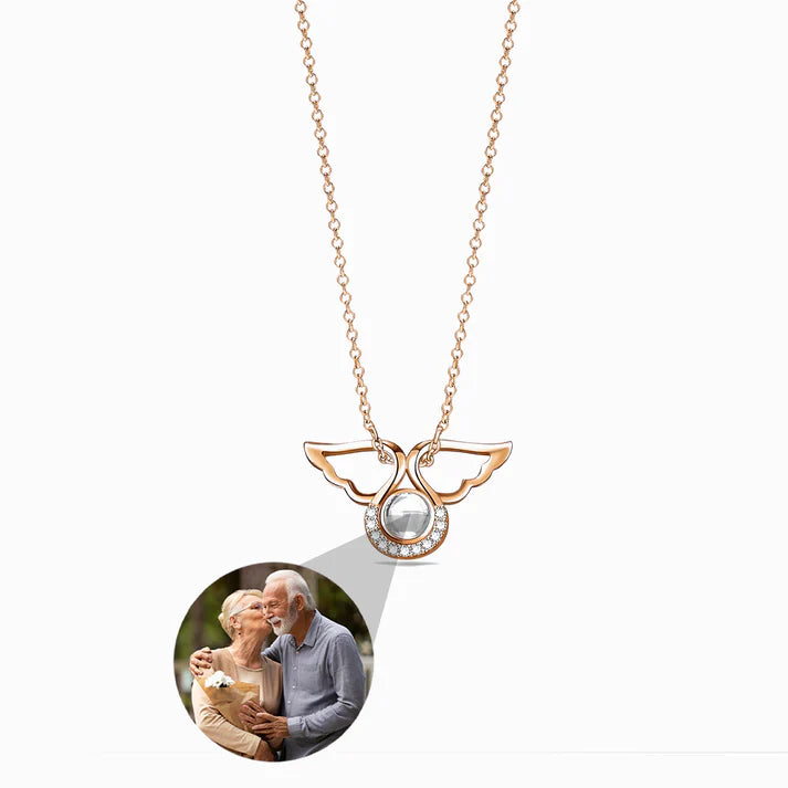 Ängelhalsband med Personlig Foto