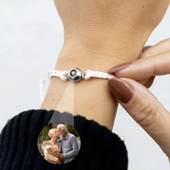 Flätad Armband med Personlig Foto