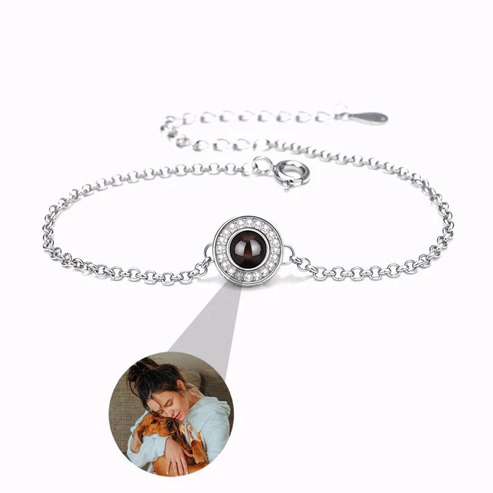 Solens Reflektion Armband med Personlig Foto