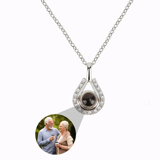 Tidens Tår-halsband med Personlig Foto