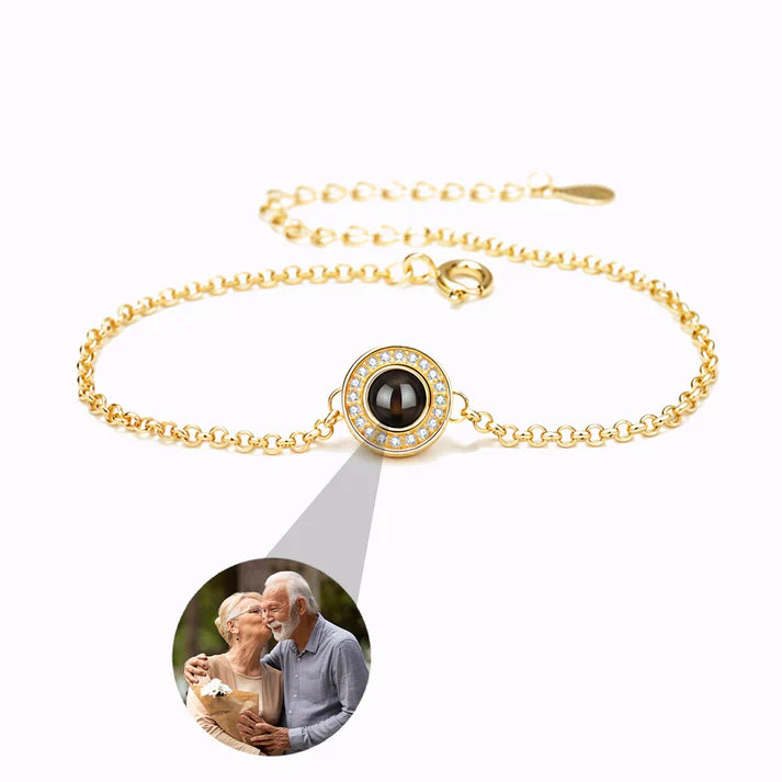 Solens Reflektion Armband med Personlig Foto