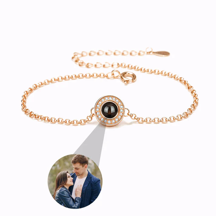 Solens Reflektion Armband med Personlig Foto