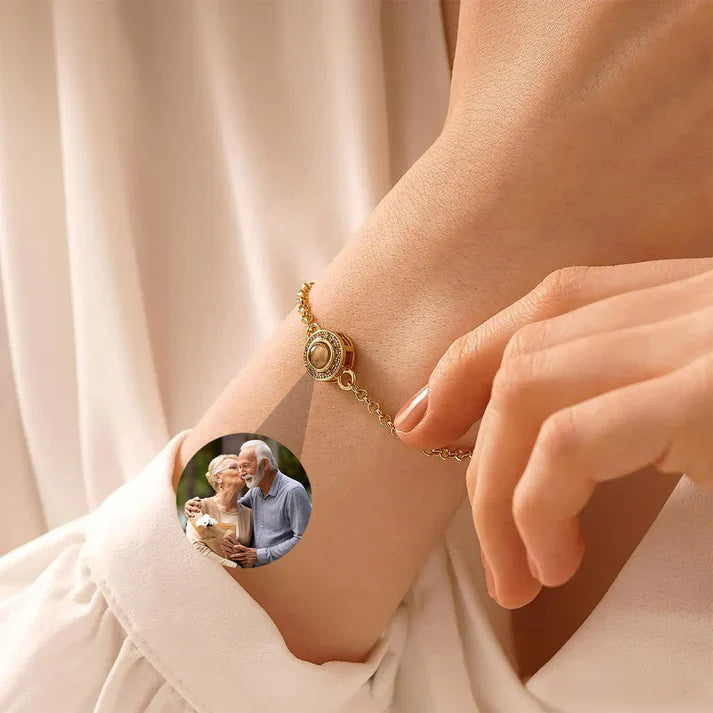 Solens Reflektion Armband med Personlig Foto
