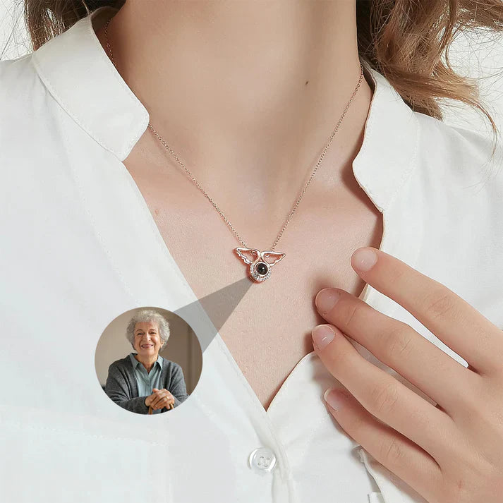Ängelhalsband med Personlig Foto