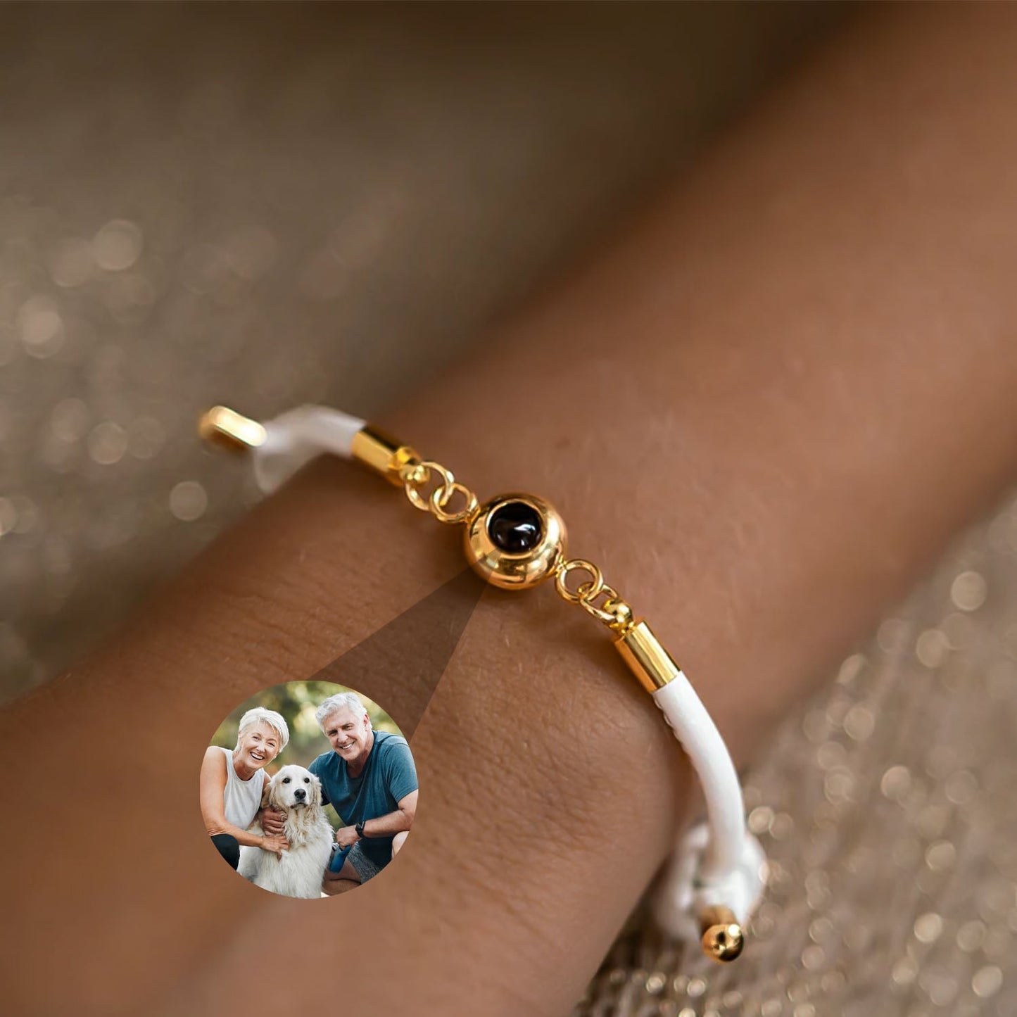 Tidlös Blixt Armband med Personlig Foto