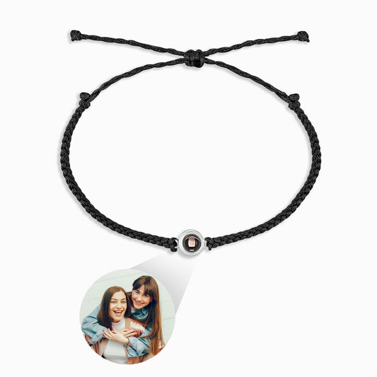 Flätad Armband med Personlig Foto