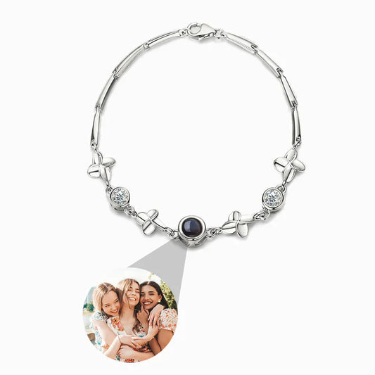 Ljusklöver Armband med Personlig Foto