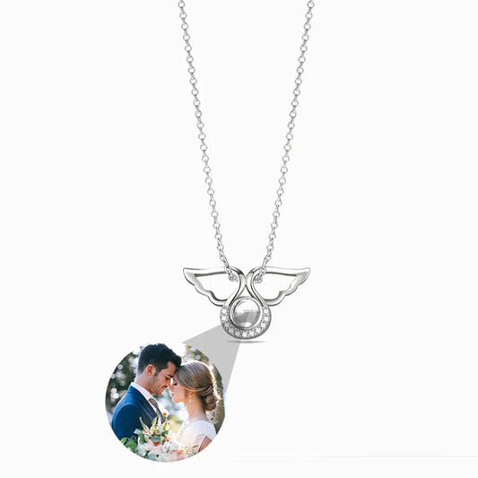 Ängelhalsband med Personlig Foto