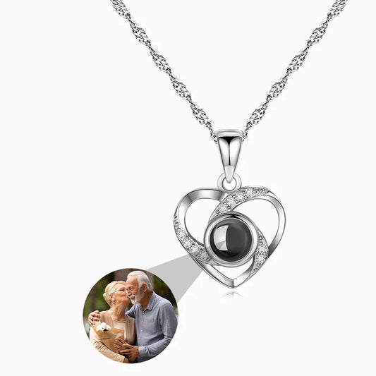 Hjärtats Ljus-halsband med Personlig Foto